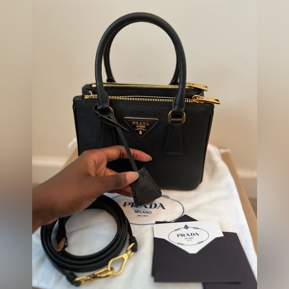 ~ MINT Condition ~ Mini Prada Galleria Saffiano Leather Bag